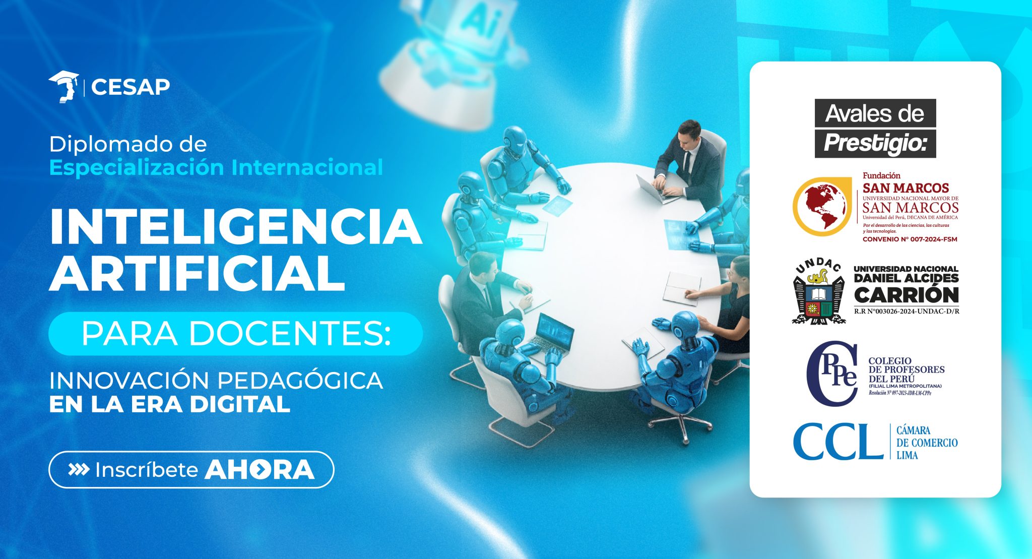 DIPLOMADO INTELIGENCIA ARTIFICIAL PARA DOCENTES: INNOVACIÓN PEDAGÓGICA ...