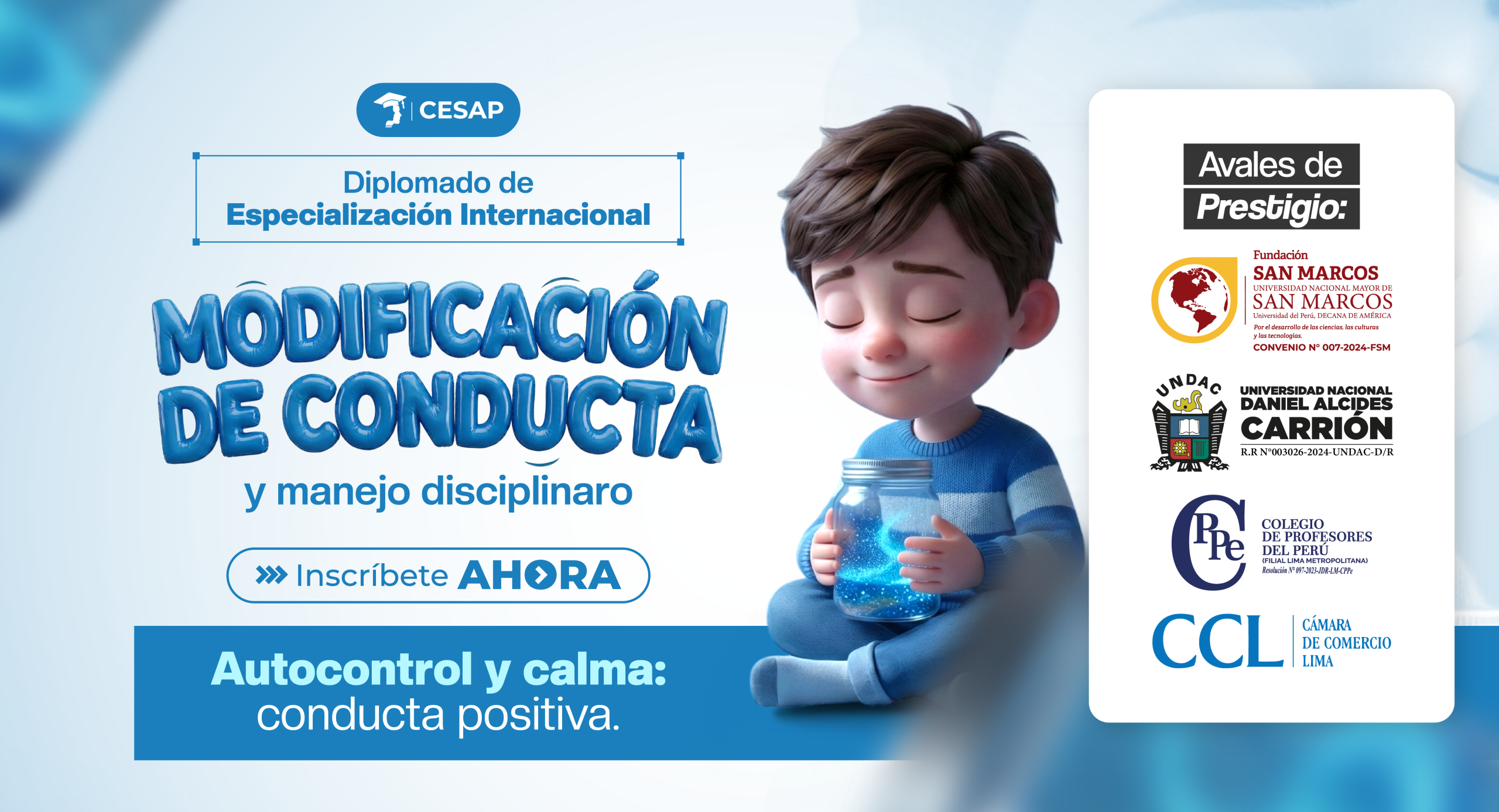 DIPLOMADO TÉCNICAS DE MODIFICACIÓN DE CONDUCTA Y MANEJO DISCIPLINARIO