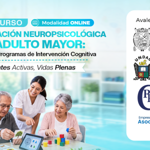 CURSO REHABILITACIÓN NEUROPSICOLÓGICA EN ADULTO MAYOR: TÉCNICAS Y PROGRAMAS DE INTERVENCIÓN COGNITIVA